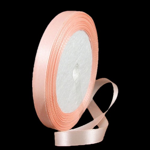 PandaHall Satin Ribbon, Lightsalmon, 25yards/roll(22.86m/roll) Polyester Red