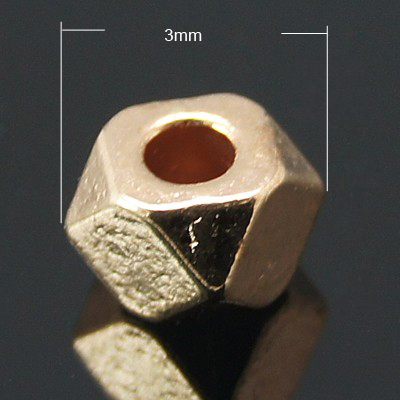PandaHall Alloy Bead Spacers, Screw Nut, Cadmium Free & Nickel Free & Lead Free, Rose Gold, 3x2.5mm, Hole: 1mm Alloy Tool
