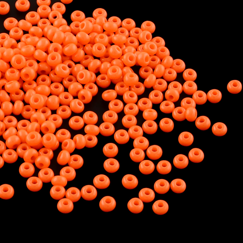 PandaHall MGB&reg Matsuno Glass Beads, Japanese Seed Beads, 11/0 Round Glass Seed Beads, OrangeRed, 2x1.5mm, Hole: 1mm; about 3333pcs/50g...