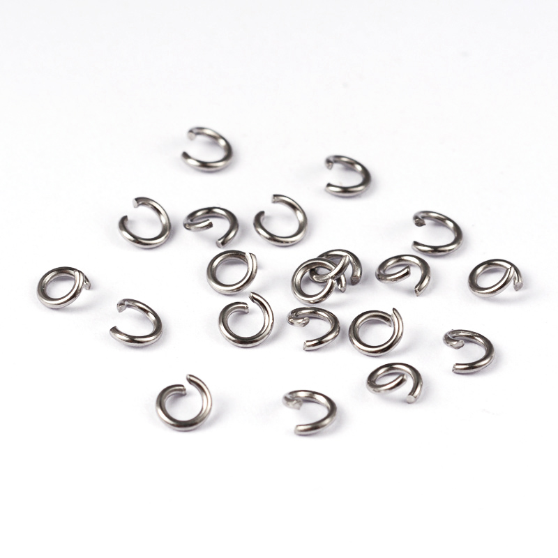 PandaHall 304 Stainless Steel Open Jump Rings, Stainless Steel Color, 0.8x4mm; about 2.4mm inner diameter Stainless Steel Ring