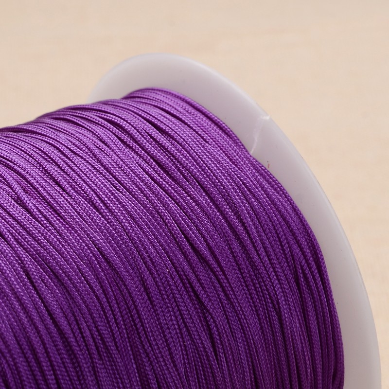 PandaHall Polyester Cord, DarkOrchid, 1mm, about 300meter/roll Polyester Purple