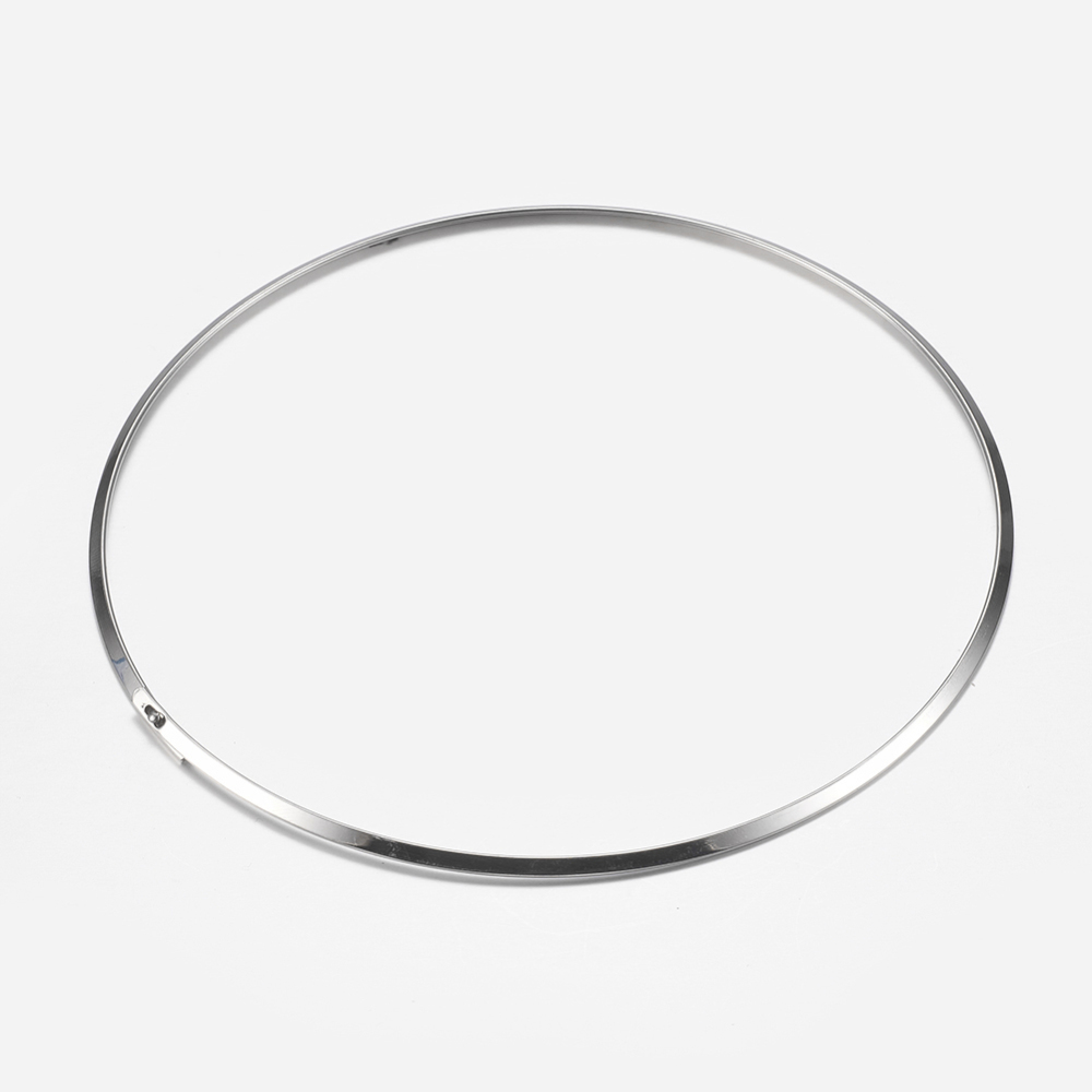 PandaHall 304 Stainless Steel Choker Necklaces, Stainless Steel Color, 5-3/8"(137mm) Stainless Steel
