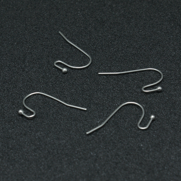PandaHall 304 Stainless Steel Earring Hooks, Stainless Steel Color, 22x12x2mm; Pin: 0.6mm Stainless Steel