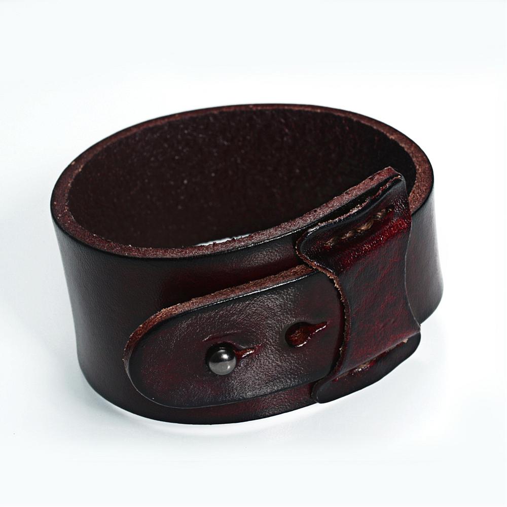PandaHall Leather Cord Bracelets, with Gunmetal Alloy Findings, CoconutBrown, 250~260x36x5mm Leather Brown