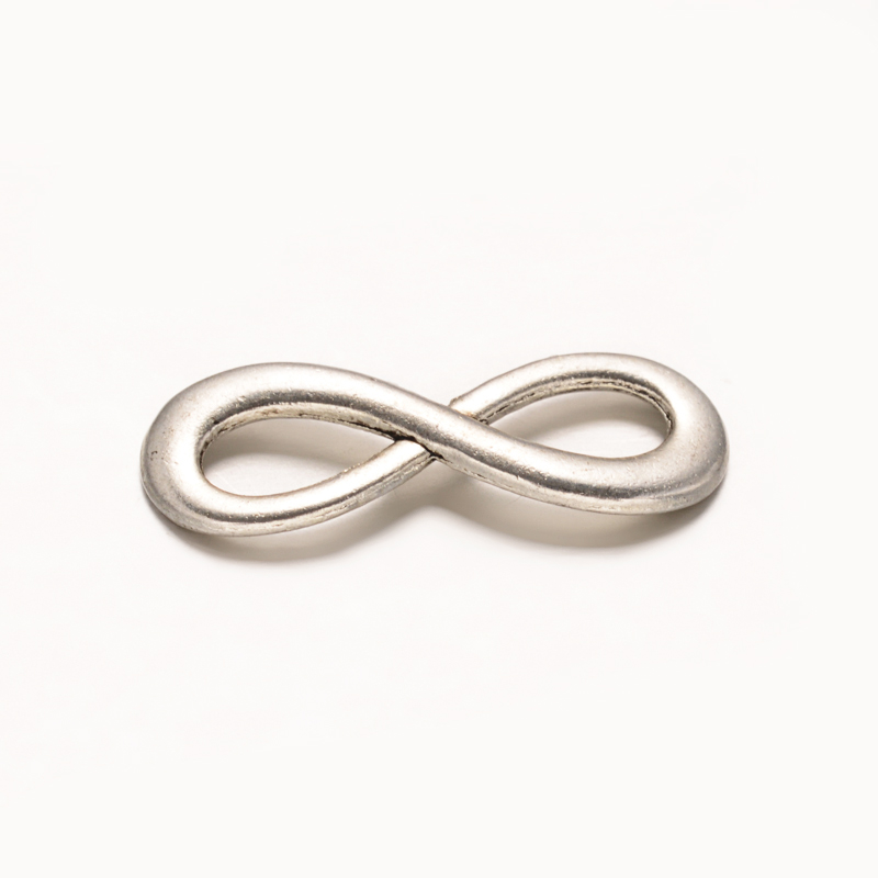 PandaHall Infinity Tibetan Style Alloy Links, Lead Free & Nickel Free, Antique Silver, 23.5x8.5x1.2mm, Hole: 7x4mm Alloy Infinity