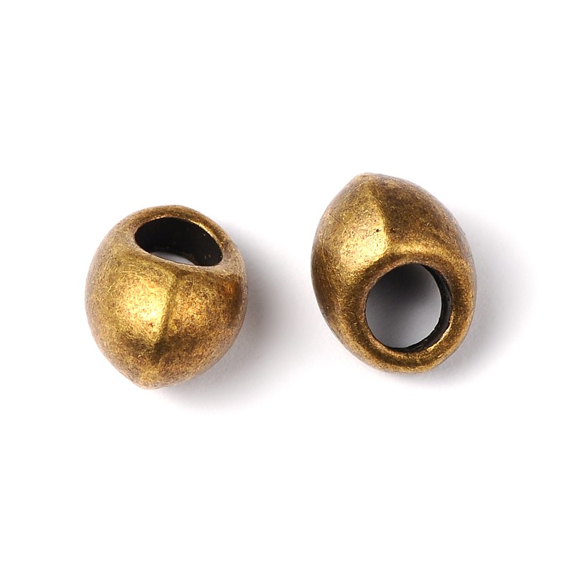PandaHall Tibetan Style Antique Bronze Tone Drop Charm Pendants for Fun Kid Jewelry, Lead Free and Cadmium Free and Nickel Free, about 10mm...