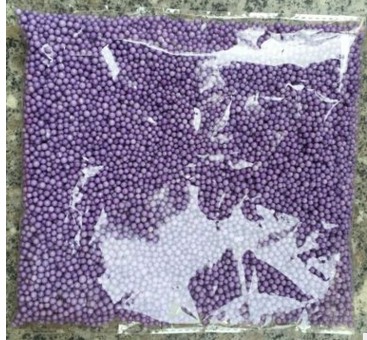 PandaHall Foam Beads Balls DIY Crafts, Round, No Hole, BlueViolet, 2.5~3.5mm Plastic Purple