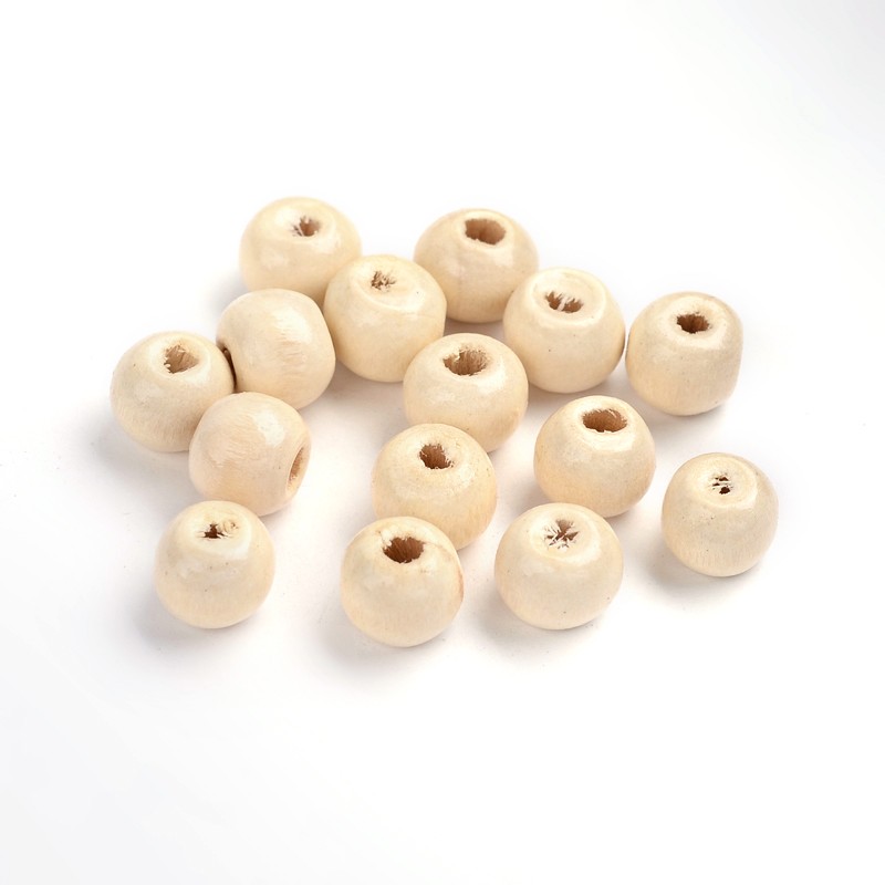 PandaHall Wood Beads, Rondelle, Lead Free, Dyed, Beige, Beads: 8mm in diameter, hole:3mm Wood Rondelle Yellow