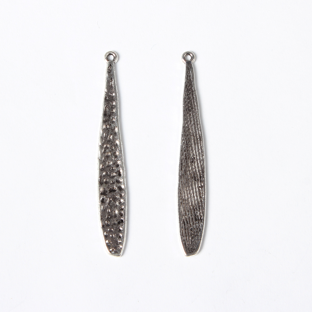 PandaHall Lead Free Antique Silver Alloy Baseball Bat Pendants, 43x6x1mm, Hole: 1mm Alloy Sports Goods