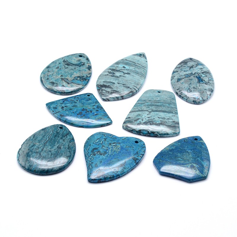 PandaHall Natural Gemstone Pendants, Mixed Shapes, Natural Gemstone, 30~61x35~52x5~7mm, Hole: 1.5~2mm Gemstone Mixed Shapes