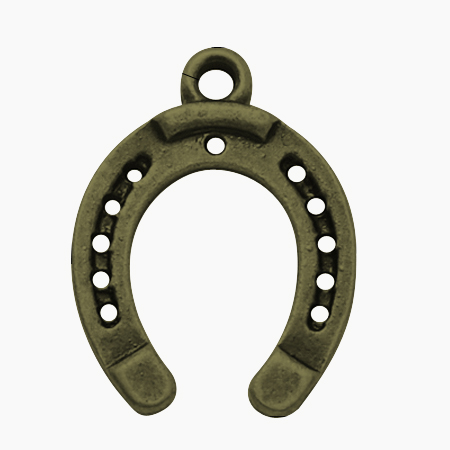 PandaHall Tibetan Style Horseshoe Pendants, Lead Free & Nickel Free, Antique Bronze, 30x22x1.5mm, Hole: 1mm and 3mm Alloy Others