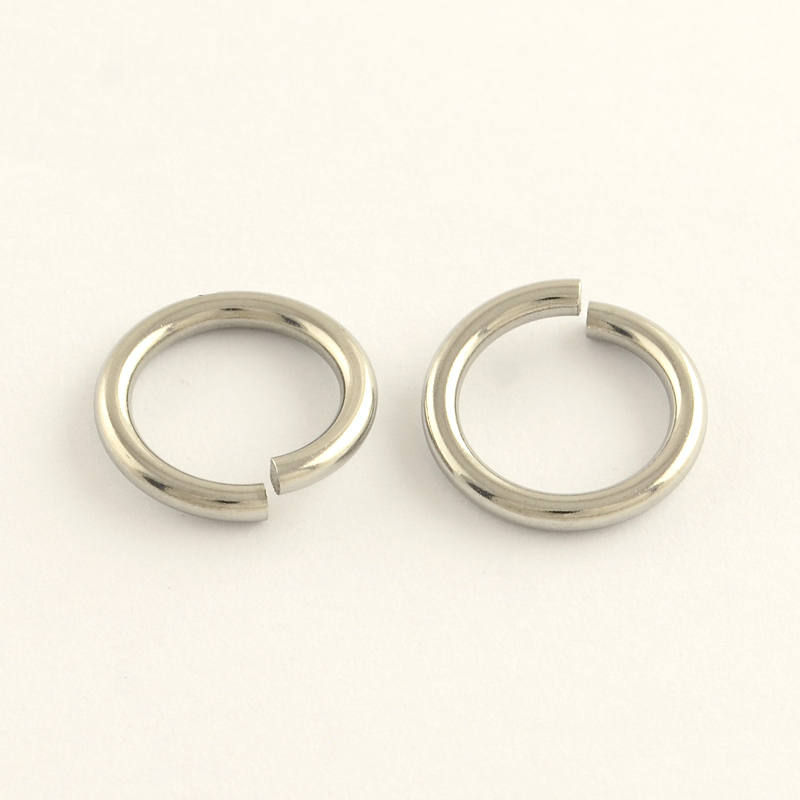 PandaHall 304 Stainless Steel Close but Unsoldered Jump Rings, Stainless Steel Color, 15x2mm, Hole: 11mm; about 11mm inner diameter...