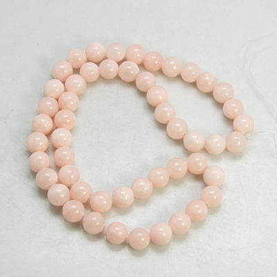 PandaHall Natural Yellow Jade Beads Strands, Round, Dyed, Pink, about 10mm in diameter, hole: 1mm; about 40 pcs/strand, 16" Yellow Jade...