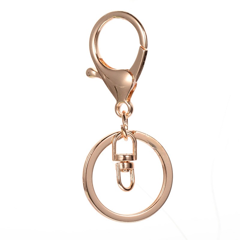 PandaHall Iron & Brass Lobster Clasp Key Chain, Light Gold, 67x30mm Iron Others