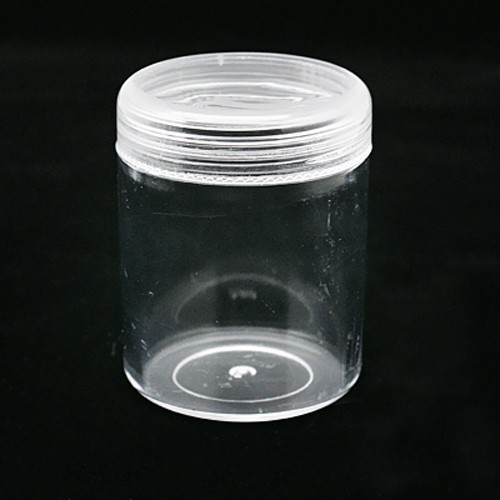 PandaHall Plastic Bead Containers, Clear, 39x50mm Plastic Round Clear