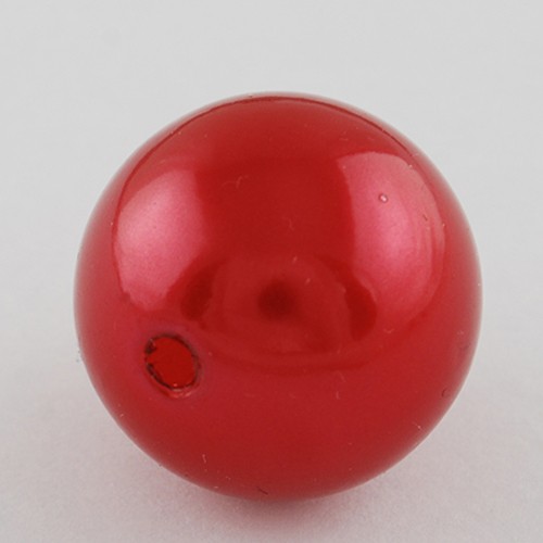 PandaHall Crimson Imitated Pearl Chunky Bubblegum Acrylic Round Beads, 20mm, Hole: 2mm Acrylic Round Pink