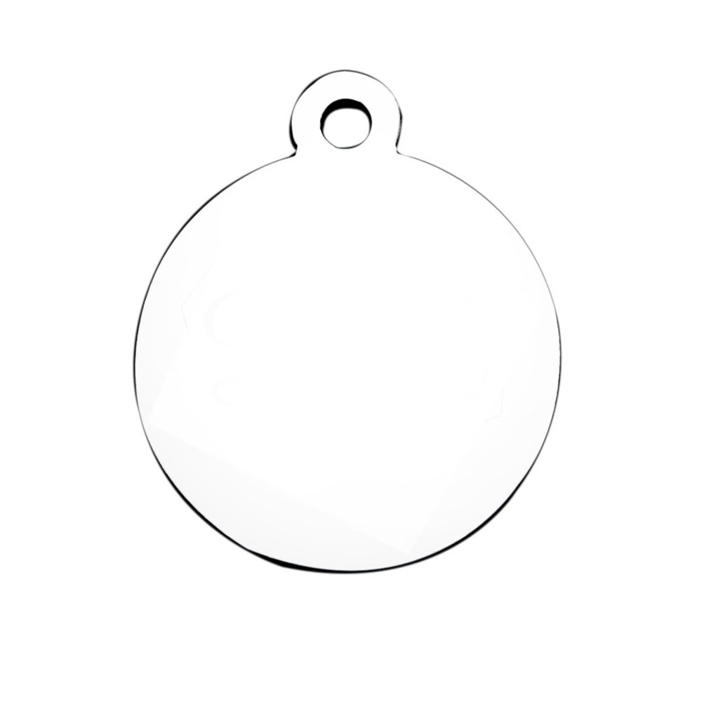 PandaHall 304 Stainless Steel Blank Stamping Tag Pendants, Flat Round, Stainless Steel Color, 14.5x12x1.1mm, Hole: 1mm Stainless Steel Flat...