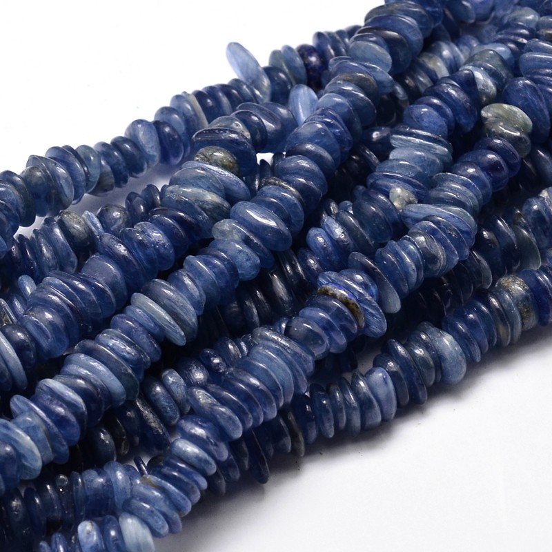 PandaHall Natural Kyanite Chip Beads Strands, 9~15x9~15mm, Hole: 1mm; about 15.3"~15.9" Others Chip