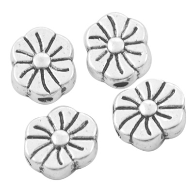 PandaHall Tibetan Silver Beads, Lead Free & Nickel Free & Cadmium Free, Flower, Great for Mother's Day Gifts making, Antique Silver, about...