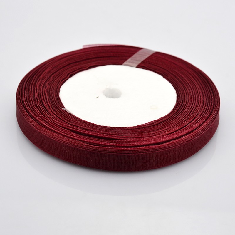 PandaHall Organza Ribbon, OldRose, about 3/8"(10mm) wide, 50yards/roll(45.72m/roll) Polyester Purple