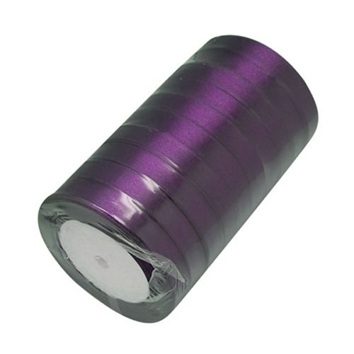 PandaHall Satin Ribbon for Wedding Decoration, Violet, about 3/4"(20mm) wide, 25yards/roll(22.86m/roll) Polyester Purple