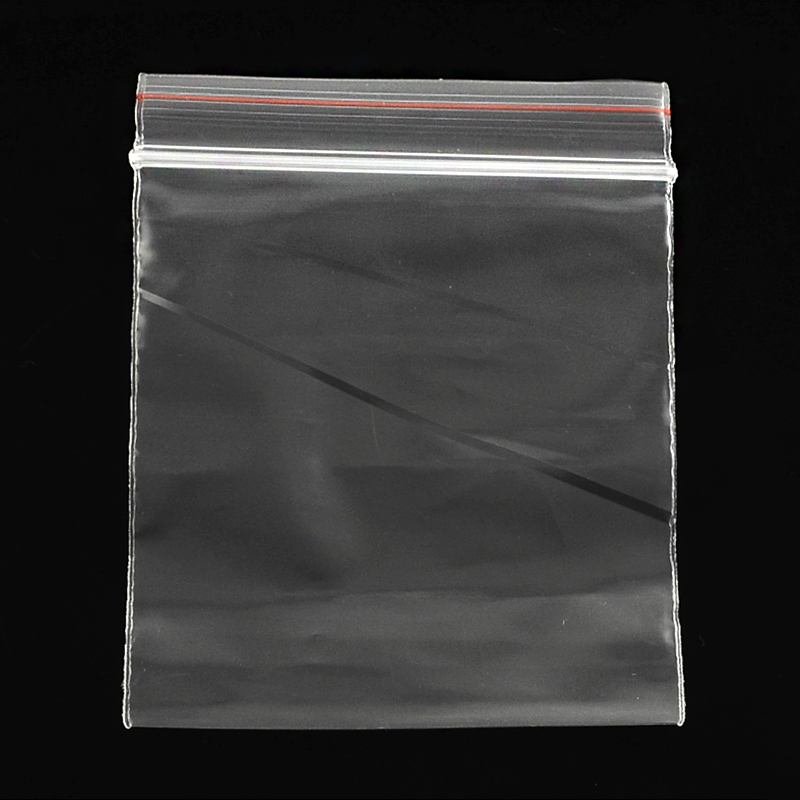 PandaHall Zip Lock Bags, Top Seal Bags, Clear, 45x35cm; unilateral thickness: 0.05mm OPP Cellophane Clear