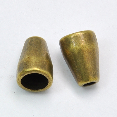 PandaHall Tibetan Style Bead Caps, Lead Free & Nickel Free & Cadmium Free, Cone, Antique Bronze Color, about 11mm long, 8mm thick, hole...