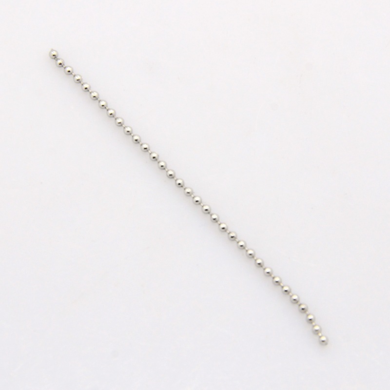 PandaHall 304 Stainless Steel Ball Chains, Stainless Steel Color, 1.5mm Stainless Steel