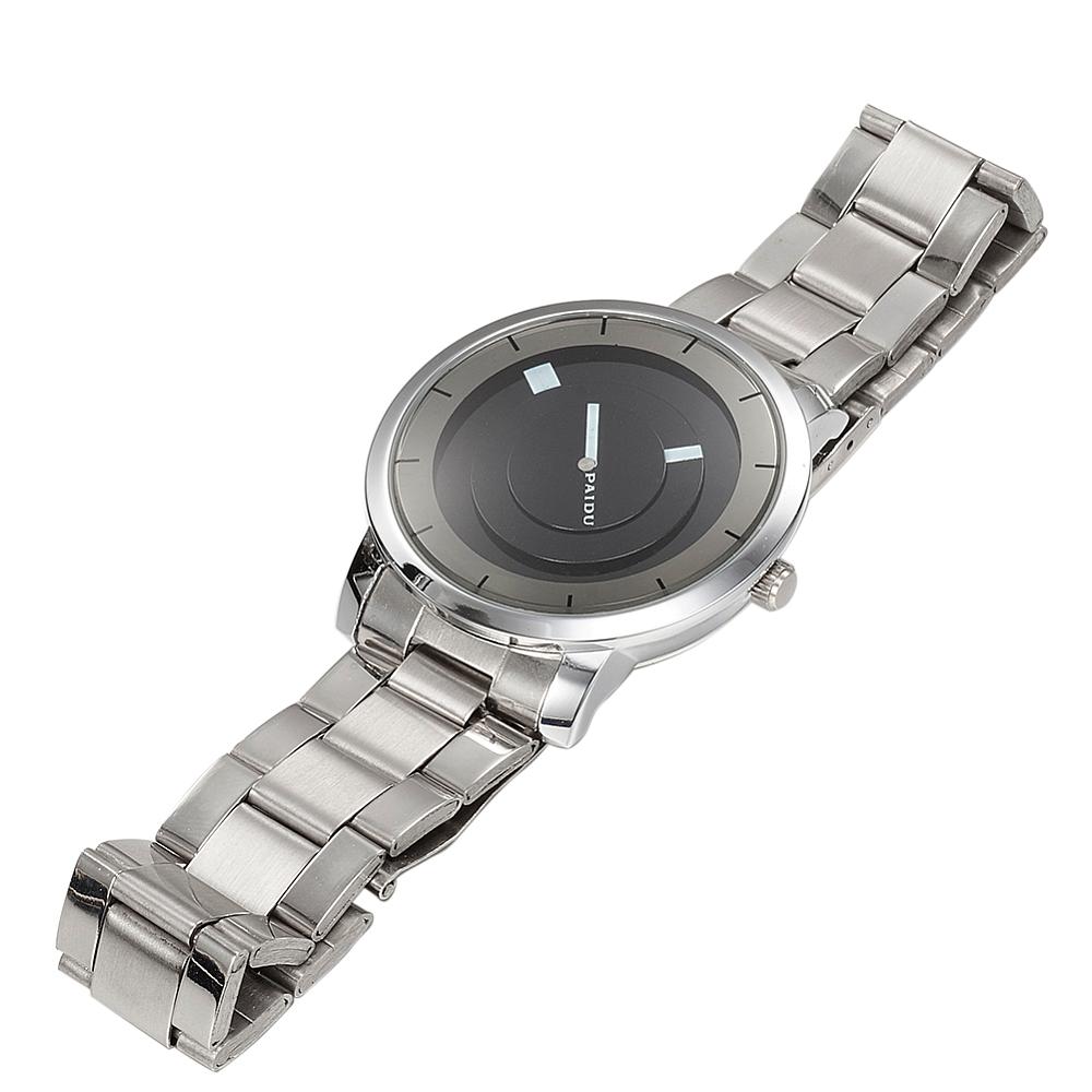 PandaHall Jaliei Brand High Quality Stainless Steel Quartz Watches, Stainless Steel Color, 63mm; Watch Head: 40.5x46x12.5mm; Watch-face...