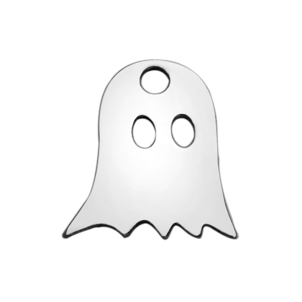 PandaHall 304 Stainless Steel Charms, Ghost, Stainless Steel Color, 11.8x10.1mm Stainless Steel Human