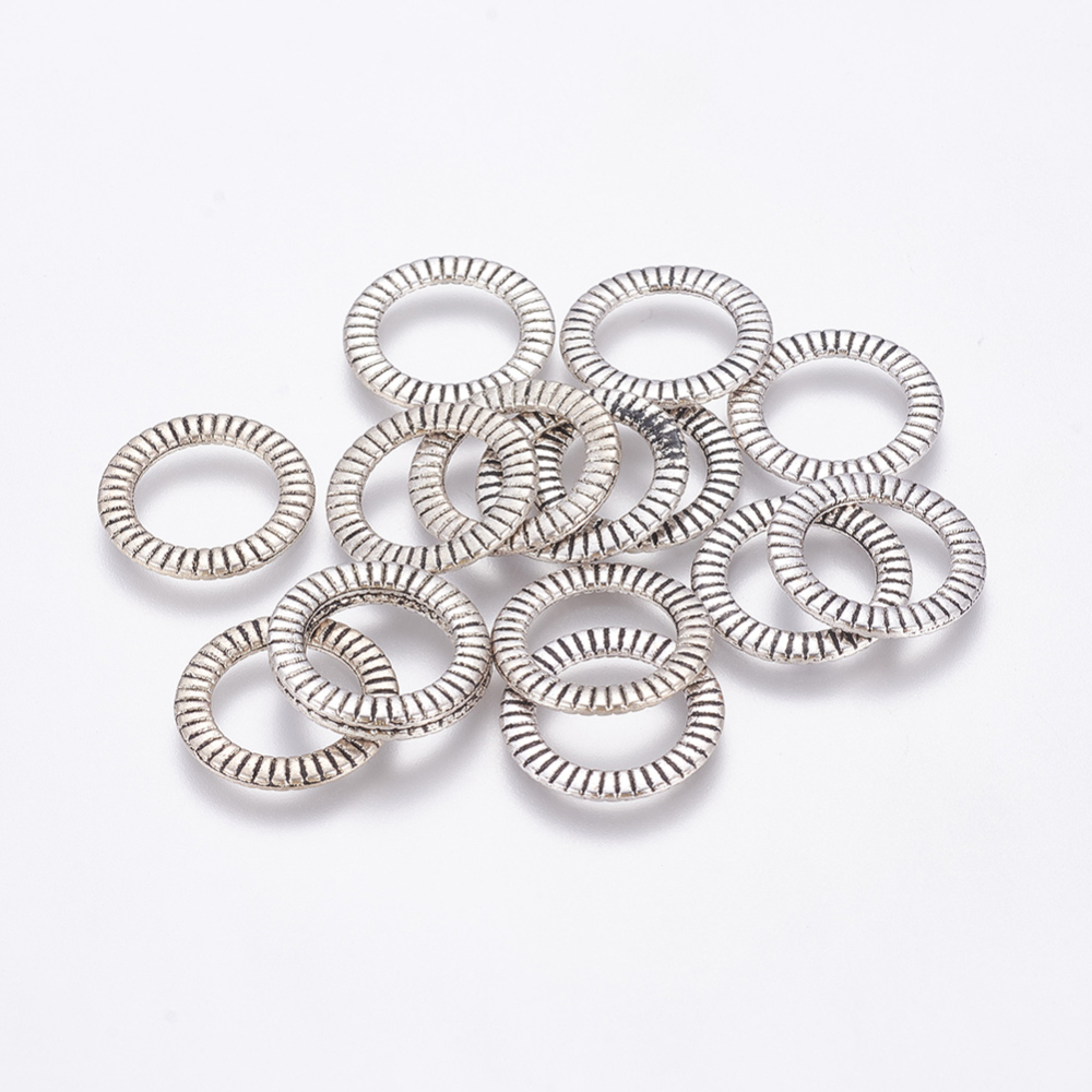 PandaHall Jewelry Findings, Alloy Pendant, Lead Free and Cadmium Free, Antique Silver, 17.5mm in diameter, 1.5mm thick, hole: 12mm Alloy...