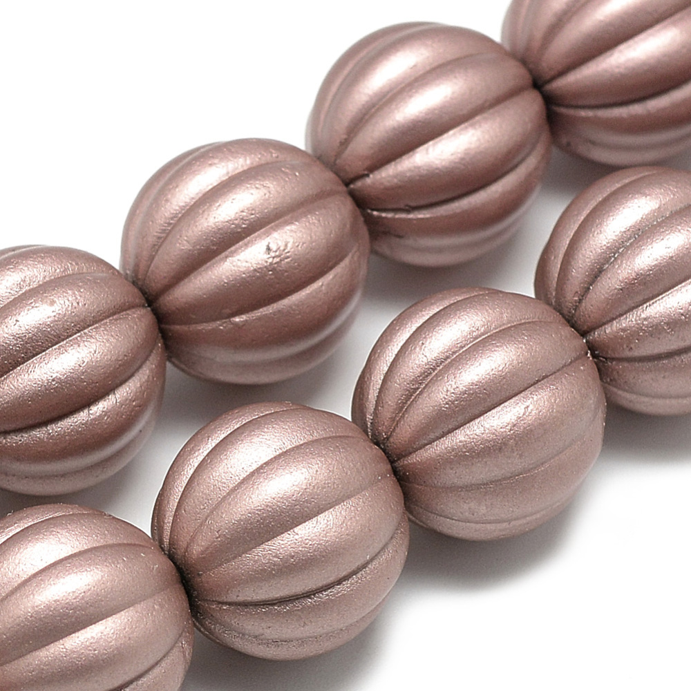 PandaHall Rubberized Style Acrylic Beads, Pumpkin, DarkSalmon, 16.5mm, Hole: 2.5mm Acrylic Pumpkin Red