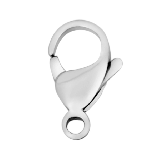 PandaHall 316 Stainless Steel Lobster Claw Clasps, Stainless Steel Color, 10x7x3.5mm, Hole: 1mm Stainless Steel Others
