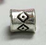 PandaHall Tibetan Silver Beads, Lead Free & Cadmium Free, Column, Antique Silver, about 3.8mm wide, 4.1mm long, Hole: 1.8mm Alloy Column
