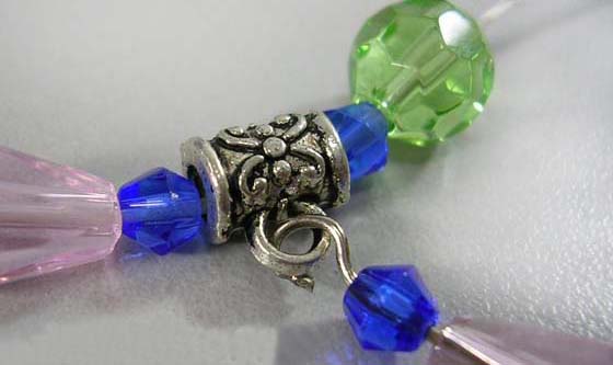 PandaHall Tibetan Style Hangers, Bail Beads, Cup, Lead Free & Cadmium Free & Nickel Free, Antique Silver, about 7mm thick, hole: 2.5mm Alloy...