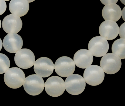 PandaHall Natural Agate Beads, Dyed, Round, White, Size: about 8mm in diameter, hole: 1mm, 43pcs/strand, 15.5" Natural Agate Round White