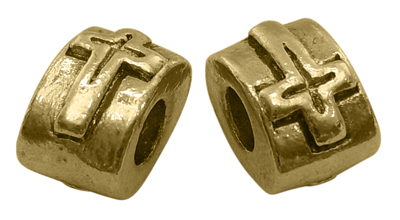 PandaHall Alloy European Stopper Beads, Antique Golden Color, Tube, about 7mm wide, 11mm long, 9mm thick, hole: 4mm Alloy Tube