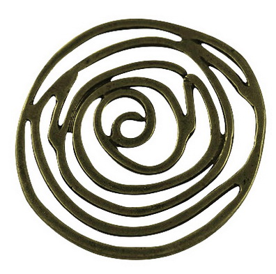 PandaHall Tibetan Style Pendants, Lead Free and Cadmium Free, Flower, Antique Bronze Color, about 40mm long, 38mm wide, 2mm thick Alloy...