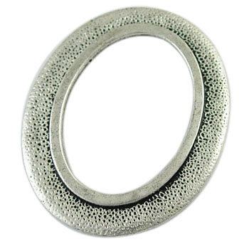 PandaHall Alloy Linking Rings, Lead Free and Cadmium Free, Antique Silver Color, Oval, about 33mm long, 27mm wide, 2.5mm thick, hole...