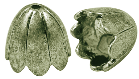 PandaHall Alloy Bead Caps, Lead Free and Cadmium Free, Antique Bronze Color, about 15mm long, 17mm wide, 17mm thick, hole: 2mm Alloy