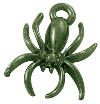 PandaHall Alloy Pendants, Spider, Lead Free and Cadmium Free, Antique Bronze, about 18mm long, 14mm wide, 3mm thick, hole: 2mm Alloy Spider