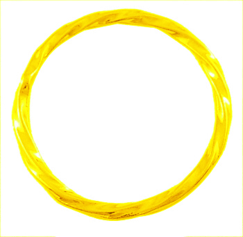 PandaHall Alloy Linking Rings, Circle Frames, Lead Free and Cadmium Free & Nickel Free, Golden Color, about 21mm in diameter, 2mm thick...