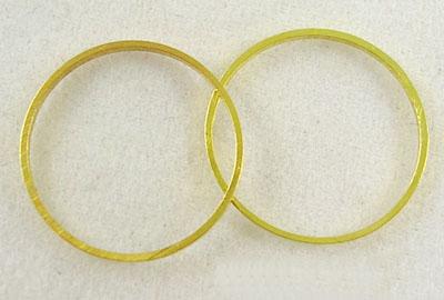 PandaHall Brass Linking Rings, Golden, 30x1mm Brass Ring