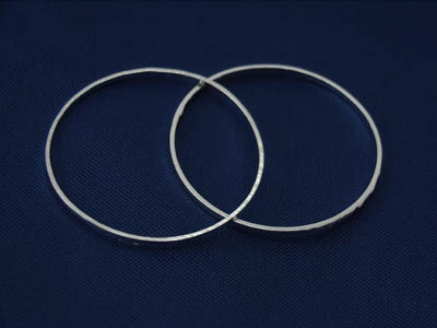 PandaHall Brass Linking Rings, Silver, 30x1mm Brass Ring