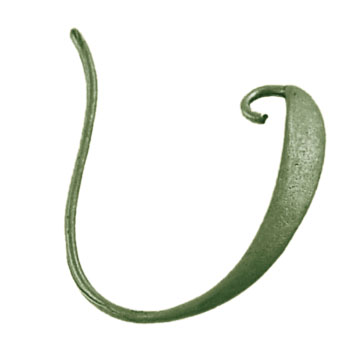 PandaHall Brass Earring Hooks, Nickel Free, Antique Bronze, 17mm long, 2mm thick, hole: about 2mm Brass