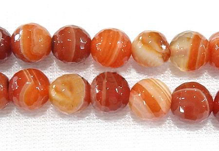 PandaHall Natural Manchurian Agate Beads Strands, Faceted, Round, Dyed & Heated, Colorful, 10mm, Hole: 1mm Manchurian Agate Round