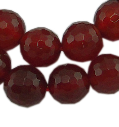 PandaHall Gemstone Beads Strands, Natural Agate, Natural, Faceted Round, Dyed, SaddleBrown, about 10mm in diameter, hole: 1mm, 40 pcs/strand...