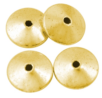 PandaHall Tibetan Style Beads, Lead Free & Cadmium Free, Disc, Antique Golden Color, about 11.5mm long, 11.5mm wide, 4.5mm thick, hole...