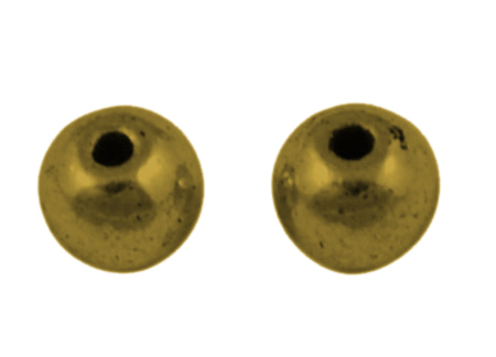 PandaHall Tibetan Style Spacer Beads, Antique Golden Color, Lead Free & Nickel Free & Cadmium Free, Round, 5 mm in diameter, hole: 1.5mm...