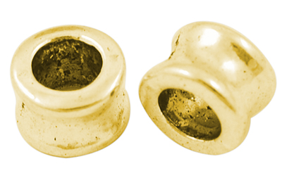 PandaHall Tibetan Silver European Beads, Large Hole Beads, Tube, Lead Free & Nickel Free & Cadmium Free, Antique Golden, 8x5.5mm, Hole...